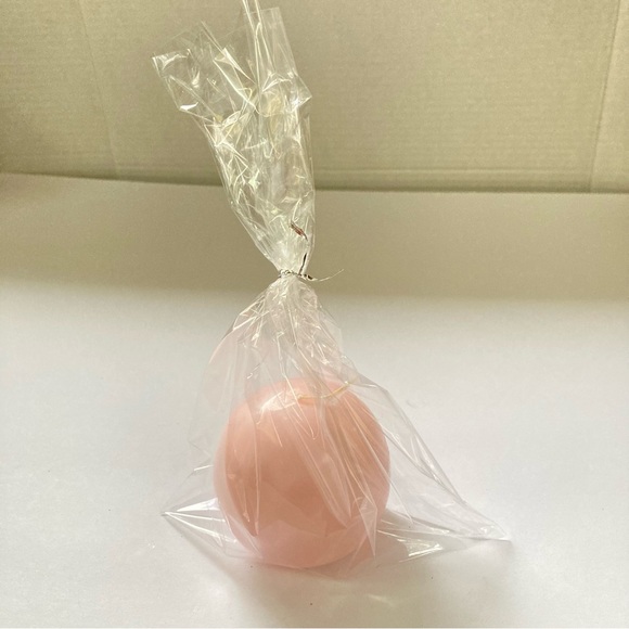 Round Ball Candle Dusty Rose Pink SORBET Scented 6 oz - Picture 2 of 6